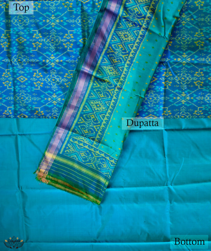 Single Ikat Patola Suit Piece