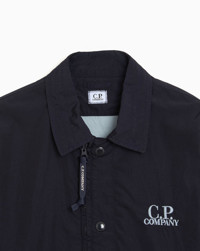 Jackets Coats CP Company Chrome-R Embroidered Men's Overshirt - 20CMOS007A005904D-888