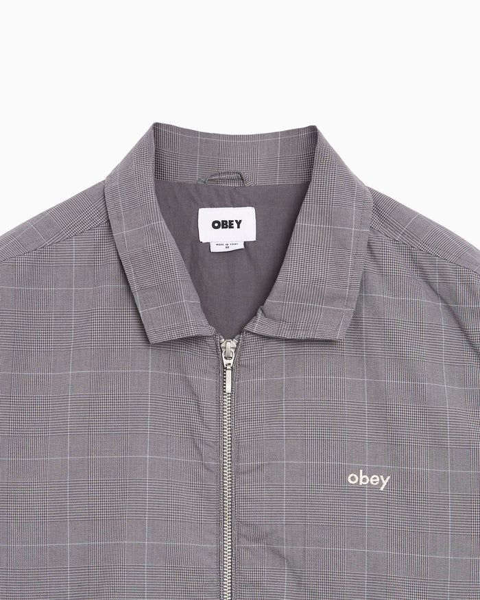 Jackets Coats OBEY Clothing Olivia Plaid Women's Overshirt - 221800451-GRY