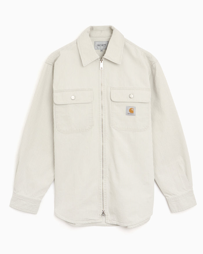 Jackets Coats Carhartt WIP Mercer Striped Relaxed Unisex Overshirt - I036495-3OK35