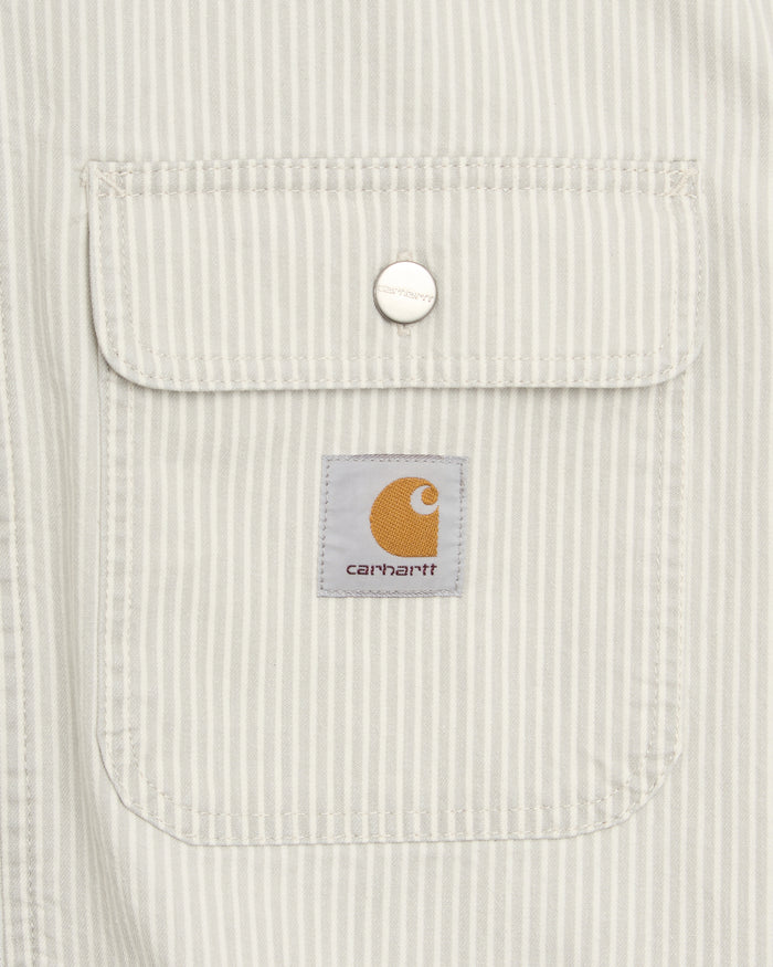 Jackets Coats Carhartt WIP Mercer Striped Relaxed Unisex Overshirt - I036495-3OK35
