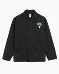 Jackets Coats South2 West8 Ranger Animal Print Relaxed Men's Overshirt - SX664-A-Charcoal