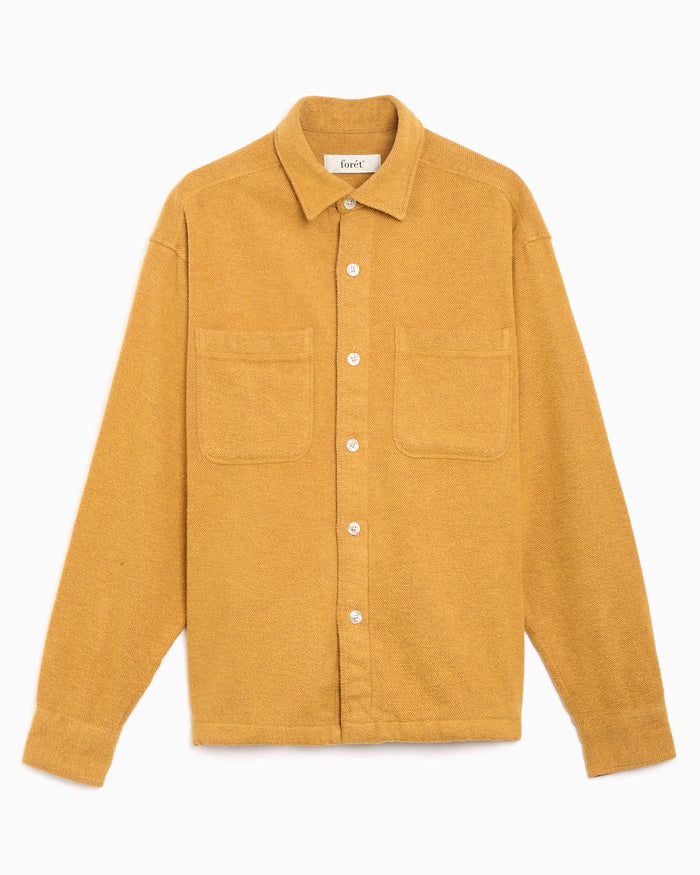 Jackets Coats forét Moon Relaxed Men's Overshirt - F1532-YELLOW
