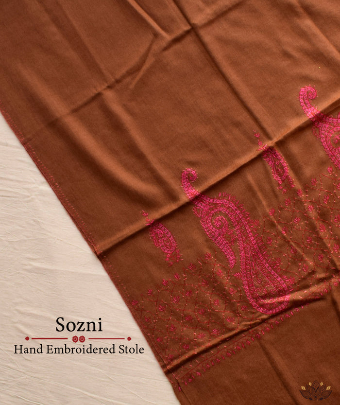 Sozni Hand Embroidered Stole