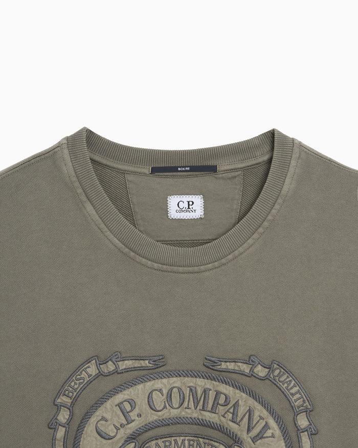 Sweatshirts CP Company Embroidered Boxy Men's Sweatshirt - 20CMSS217A006090O-921