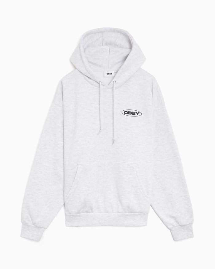 Sweatshirts OBEY Clothing Oval Cities Graphic Relaxed Men's Hoodie - 112470273-AGRY