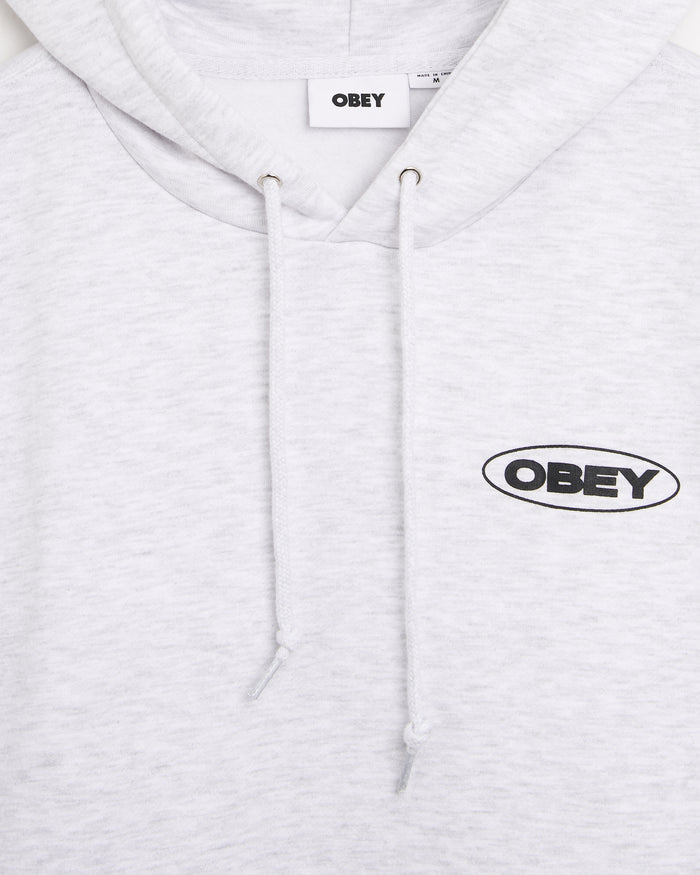 Sweatshirts OBEY Clothing Oval Cities Graphic Relaxed Men's Hoodie - 112470273-AGRY