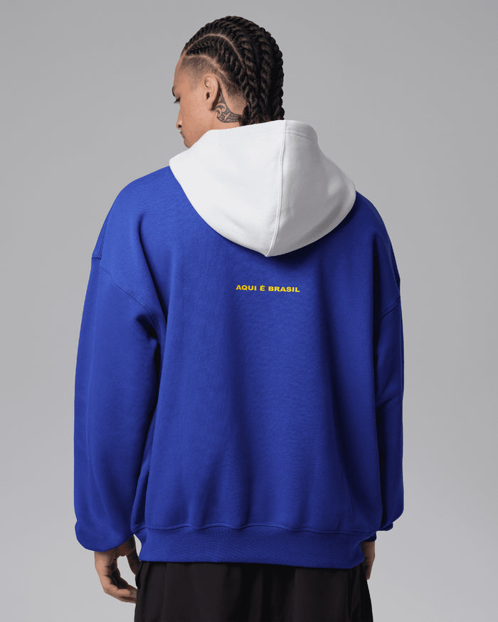 Sweatshirts Jordan Brooklyn Brasil Logo Oversize Men's Hoodie - IF3898-417