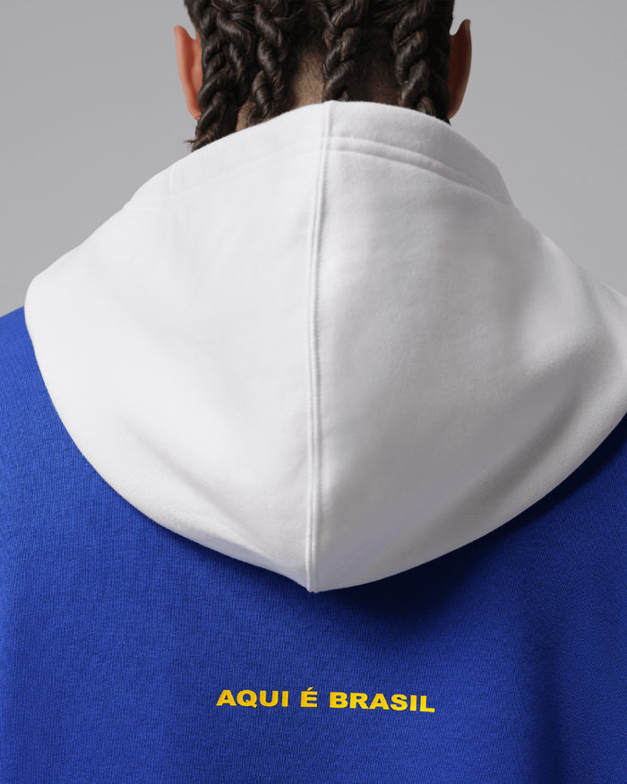 Sweatshirts Jordan Brooklyn Brasil Logo Oversize Men's Hoodie - IF3898-417