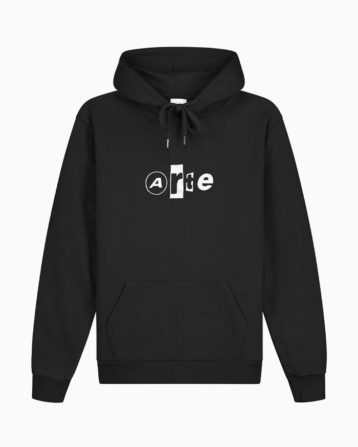 Sweatshirts Arte Antwerp Collage Logo Relaxed Men's Hoodie - SS26-129H-Black