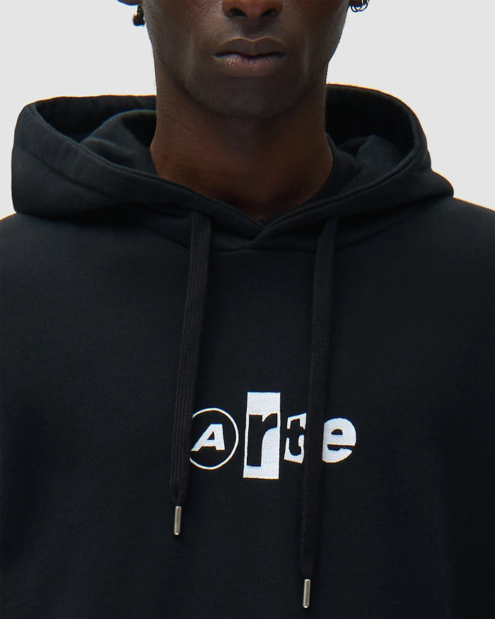 Sweatshirts Arte Antwerp Collage Logo Relaxed Men's Hoodie - SS26-129H-Black