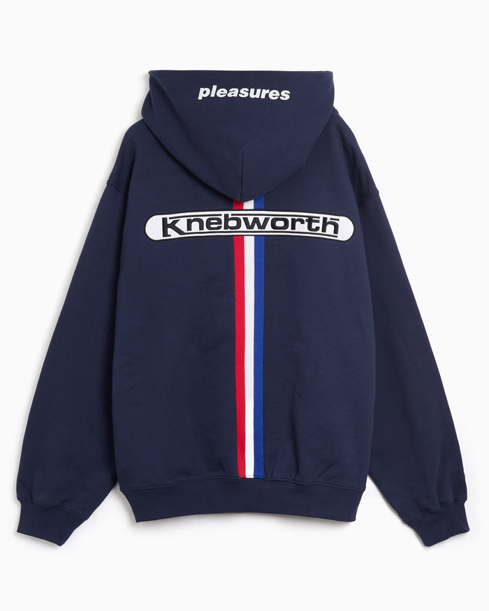 Sweatshirts Pleasures x Oasis Knebworth Logo Relaxed Men's Hoodie - P26OA005-NAVY