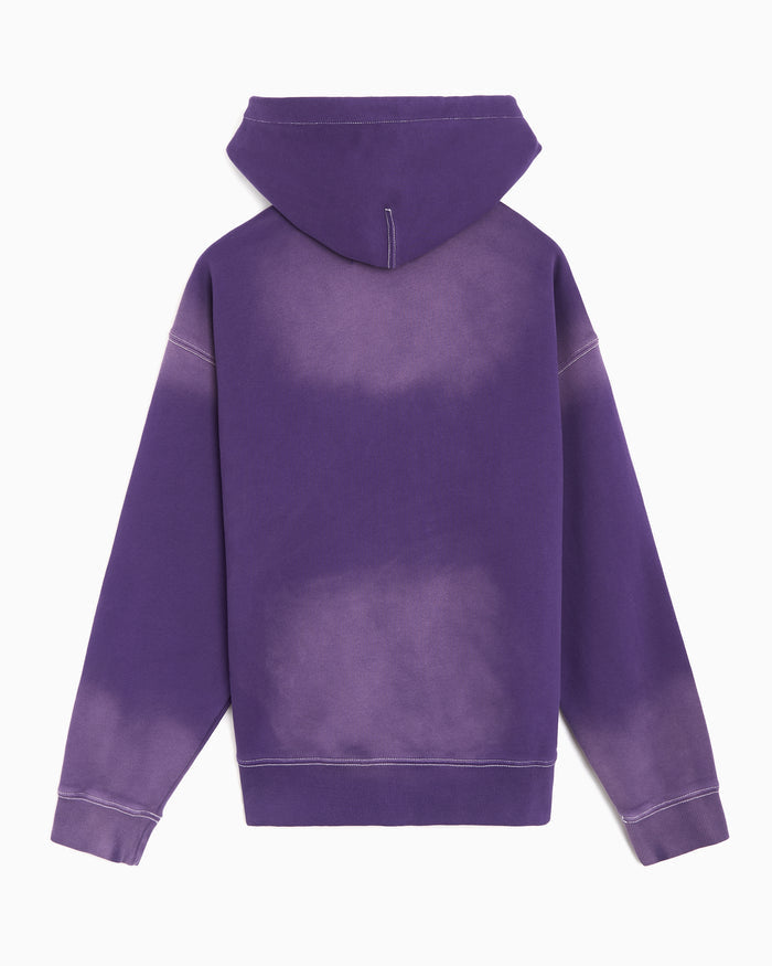 Sweatshirts Awake NY Collegiate Logo Relaxed Men's Zip-Up Sweatshirt - AWK-SP26-HD002-PURPL