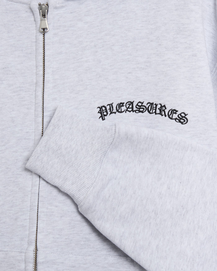 Sweatshirts Pleasures Neural Logo Relaxed Men's Zip-Up Sweatshirt - P26SP010-HEATHER