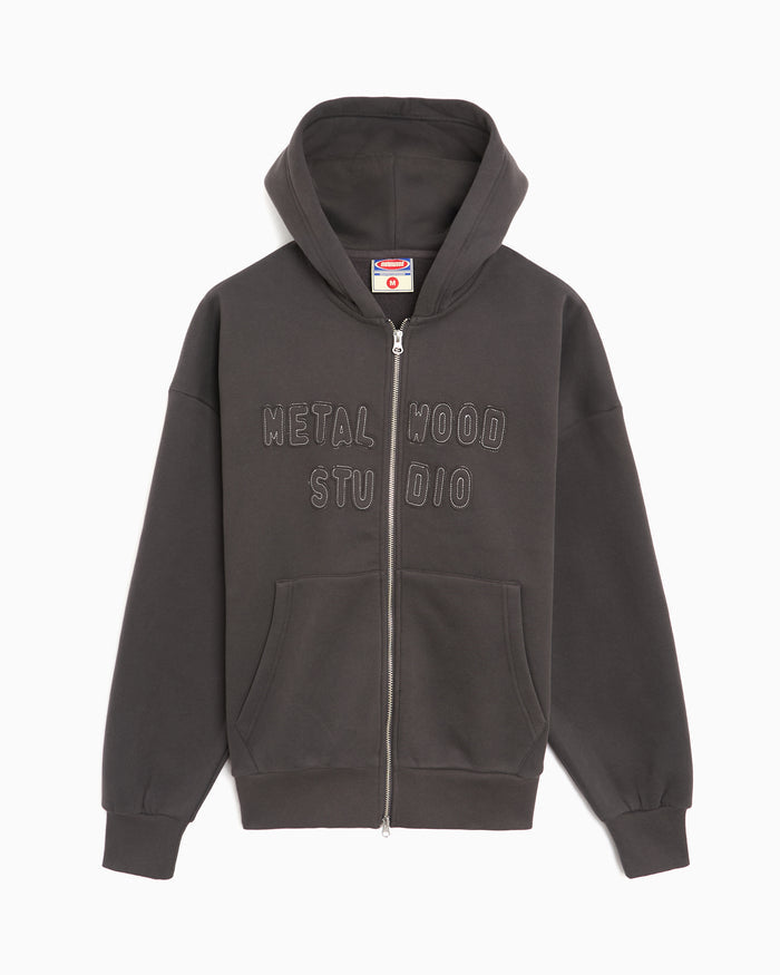 Sweatshirts Metalwood Cutie with patches Relaxed Men's Zip-Up Sweatshirt - 26SS-06-02_TAR