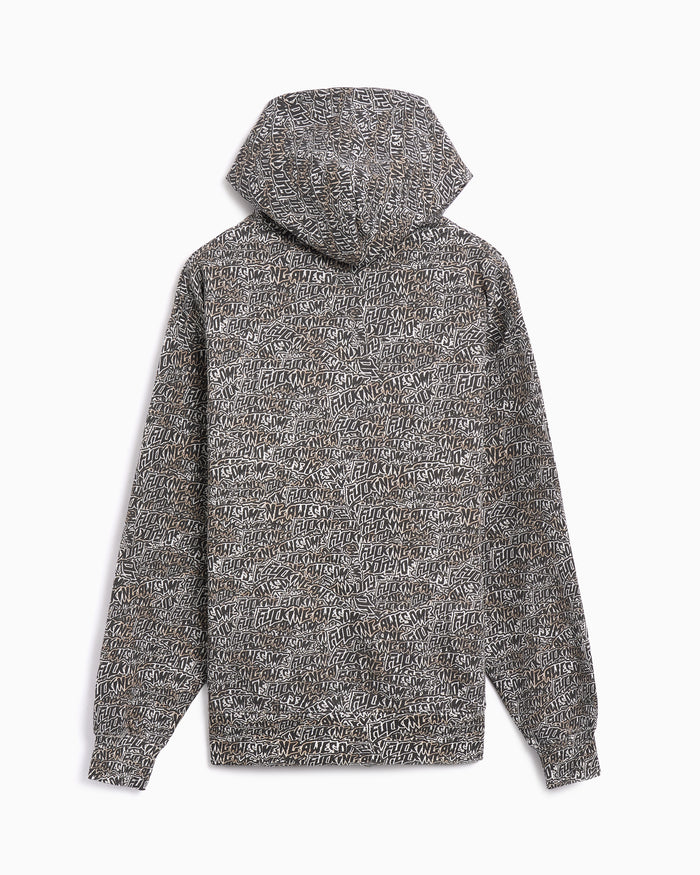 Sweatshirts Fucking Awesome Burnt Sticker Stamp Men's Zip-Up Sweatshirt - PN25320