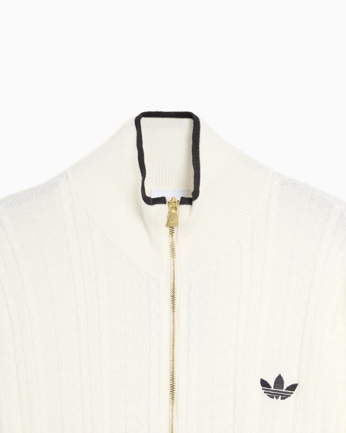 Sweatshirts adidas Originals Cable Knit Firebird Men's Zip-Up Sweatshirt - KR9762