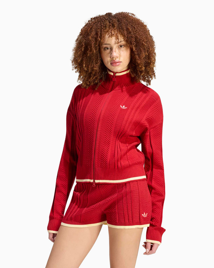 Sweatshirts adidas Originals Cable Knit Firebird Women's Zip-Up Sweatshirt - KR7046