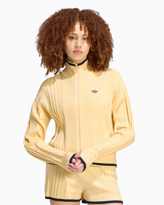 Sweatshirts adidas Originals Cable Knit Firebird Women's Zip-Up Sweatshirt - KR7047