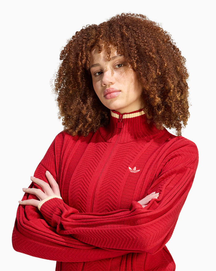 Sweatshirts adidas Originals Cable Knit Firebird Women's Zip-Up Sweatshirt - KR7046