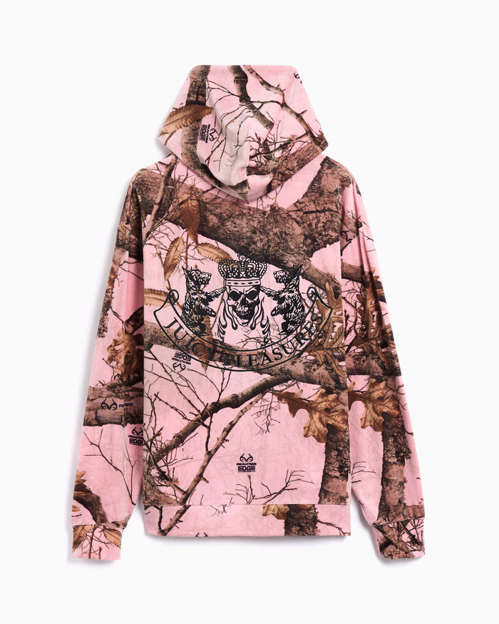 Sweatshirts Pleasures x Juicy Couture Realtree Velour Men's Zip-Up Sweatshirt - P25JC001-PINK