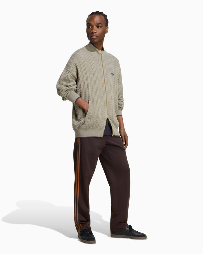 Sweatshirts adidas Originals Cable Knit Firebird Relaxed Men's Zip-Up Sweatshirt - KR9761