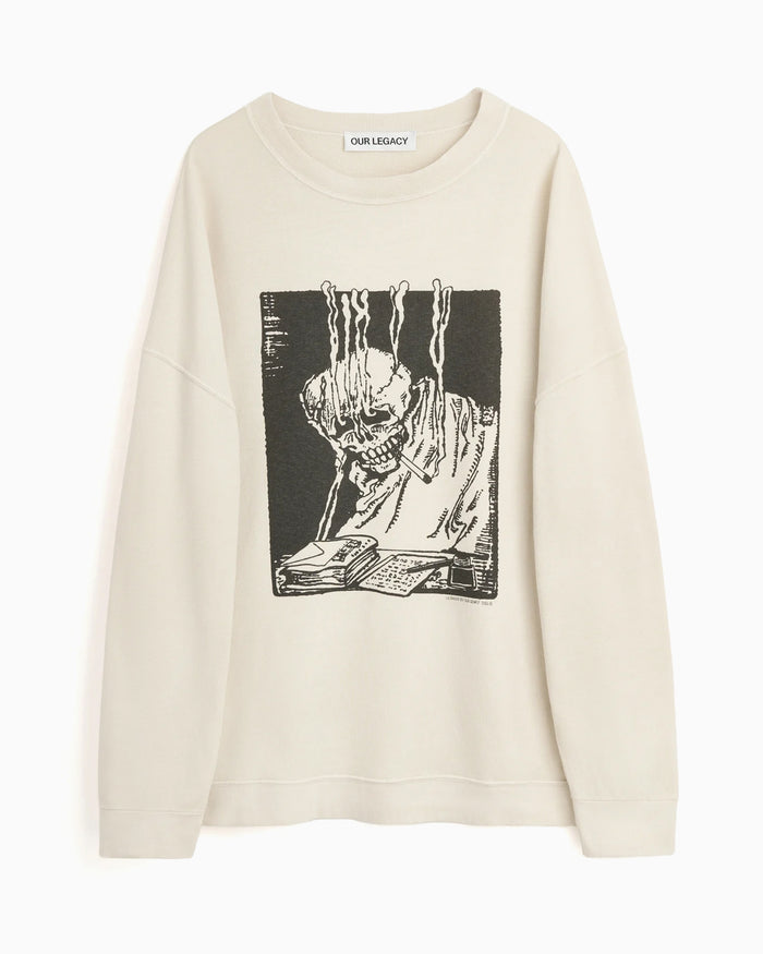 Sweatshirts Our Legacy Angry Fan Mail Graphic Oversize Men's Sweatshirt - M2266SA