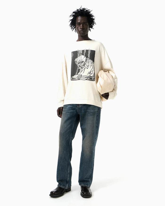 Sweatshirts Our Legacy Angry Fan Mail Graphic Oversize Men's Sweatshirt - M2266SA