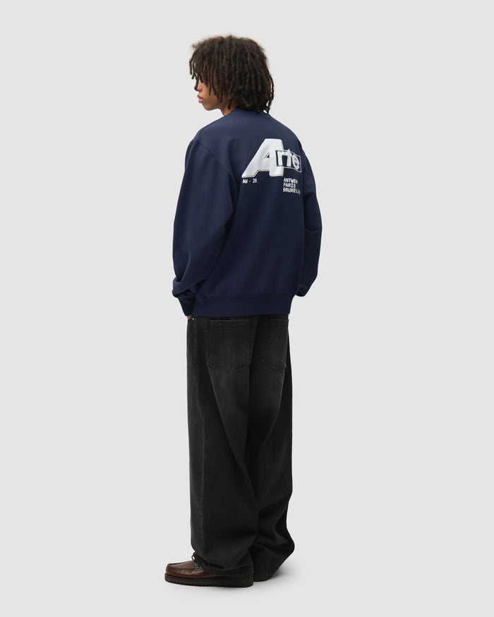 Sweatshirts Arte Antwerp City Graphic Relaxed Men's Sweatshirt - AW26-142C-Navy