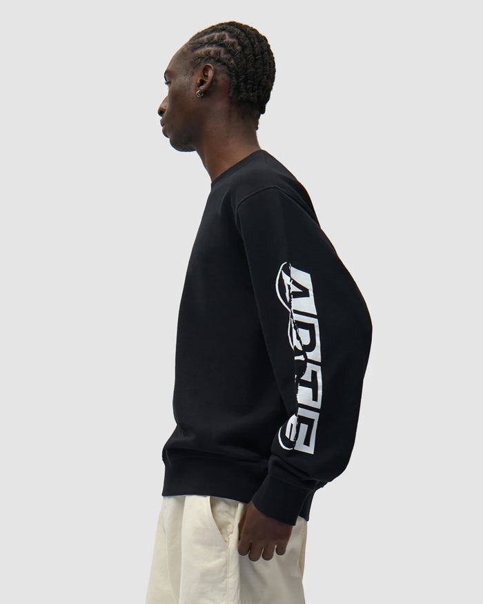 Sweatshirts Arte Antwerp Sleeve Graphic Relaxed Men's Sweatshirt - SS26-158C-Black