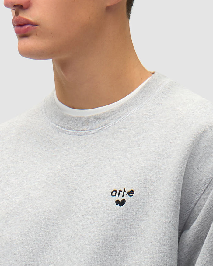 Sweatshirts Arte Antwerp Heart Logo Relaxed Men's Sweatshirt - SS26-164C-Grey