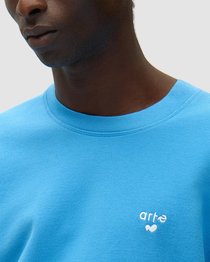 Sweatshirts Arte Antwerp Heart Logo Relaxed Men's Sweatshirt - SS26-164C-Blue