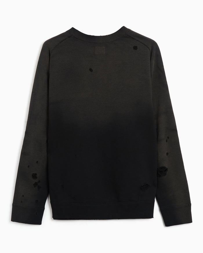 Sweatshirts Needles Deconstructed Logo Relaxed Men's Sweatshirt - SX431-D-Black