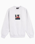 Sweatshirts by Parra Long Lost Leg with patches Boxy Men's Sweatshirt - 56135-Heathergrey