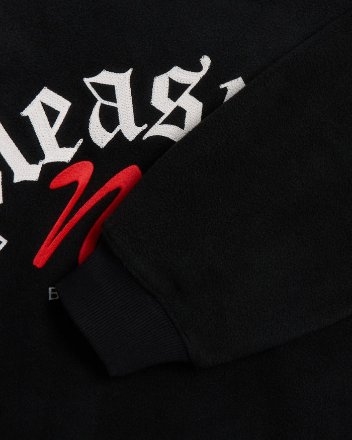 Sweatshirts Pleasures Appointment Fleece Men's Crewneck Sweatshirt Men's Sweatshirt - P24W019-BLACK
