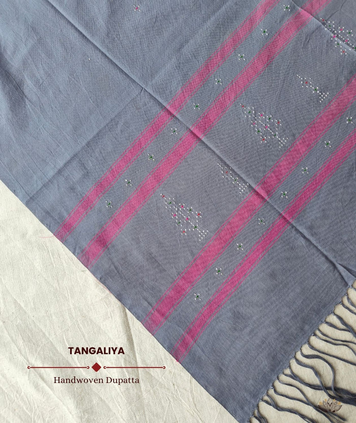 TANGALIYA COTTON HANDWOVEN DUPATTA