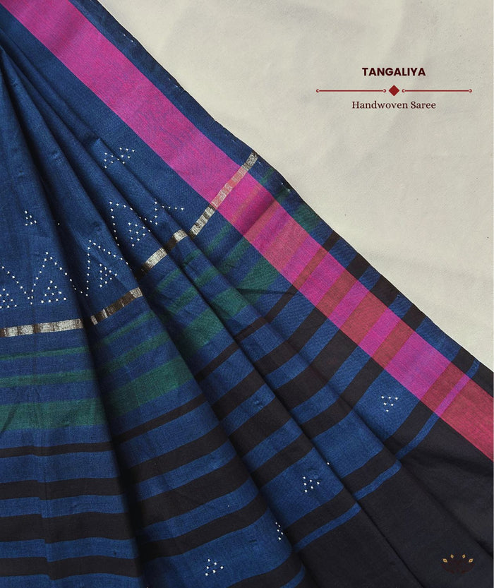 Tangaliya Cotton Handwoven Saree