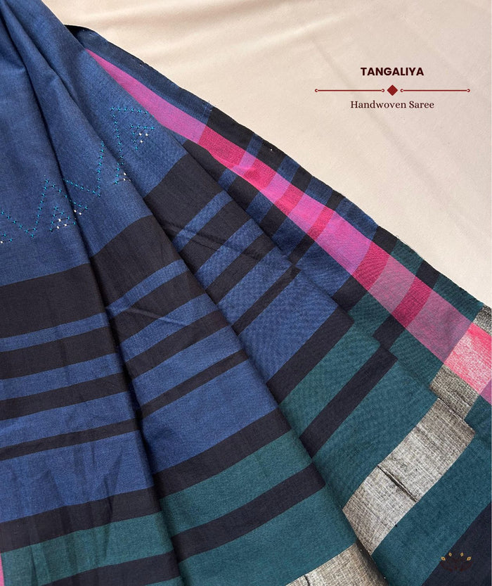 Tangaliya Cotton Handwoven Saree