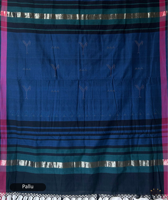 Tangaliya Cotton Handwoven Saree