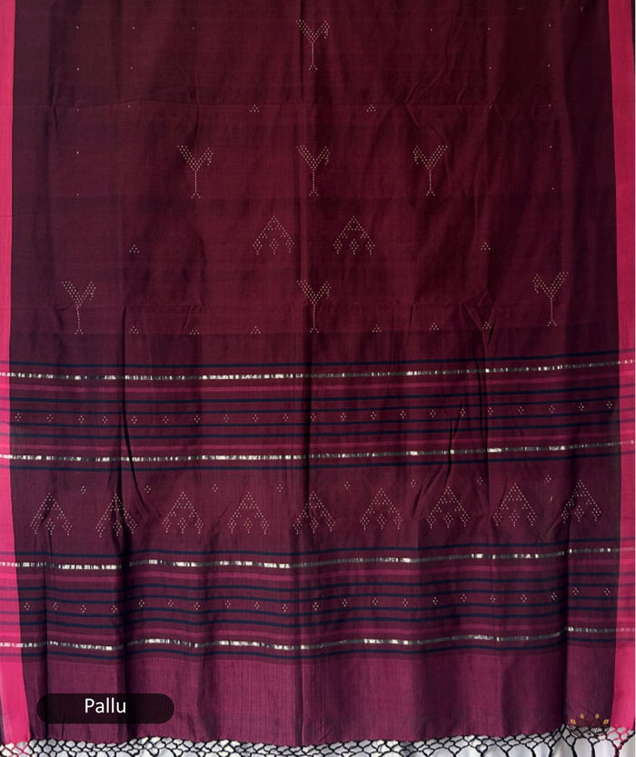 Tangaliya Cotton Handwoven Saree