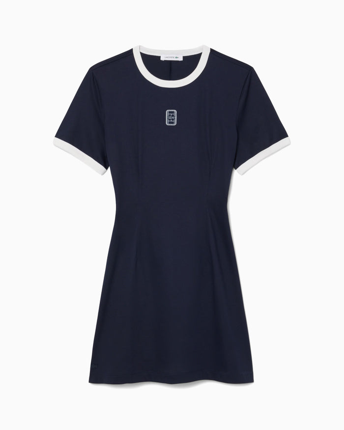 Dresses Lacoste Runway Logo Slim Women's Short Dress - EF8123-00-M5C