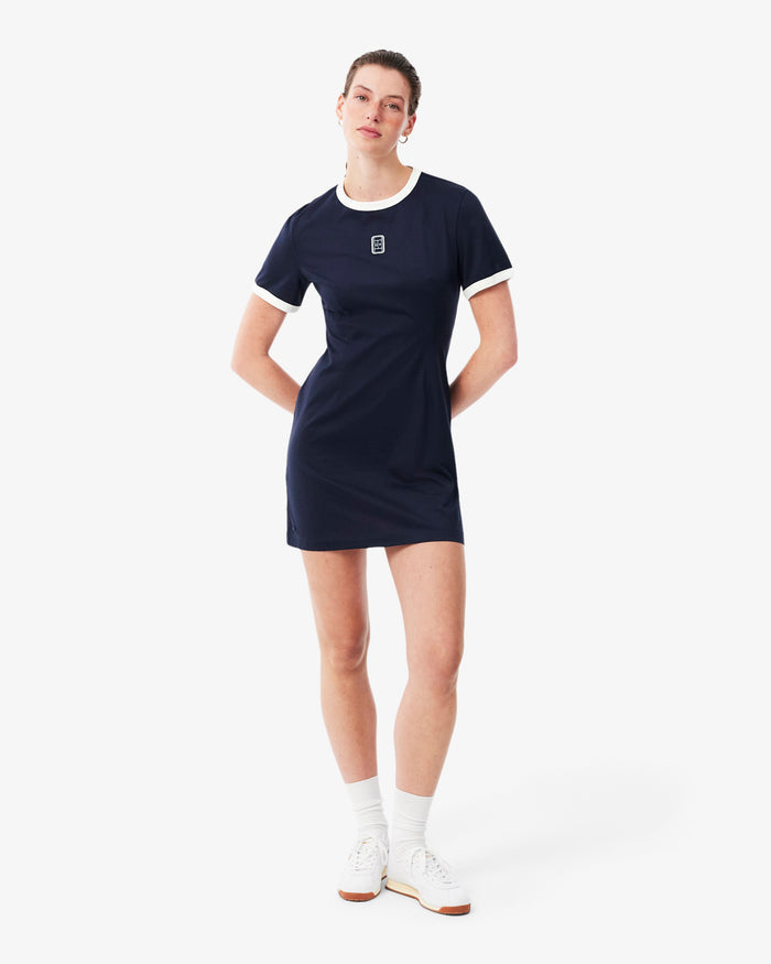 Dresses Lacoste Runway Logo Slim Women's Short Dress - EF8123-00-M5C