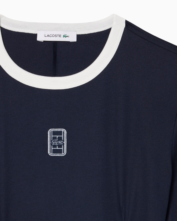 Dresses Lacoste Runway Logo Slim Women's Short Dress - EF8123-00-M5C
