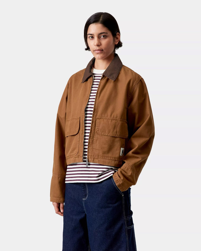 Jackets Coats Carhartt WIP Prescott Crop Women's Work Jacket - I036512-00SGD