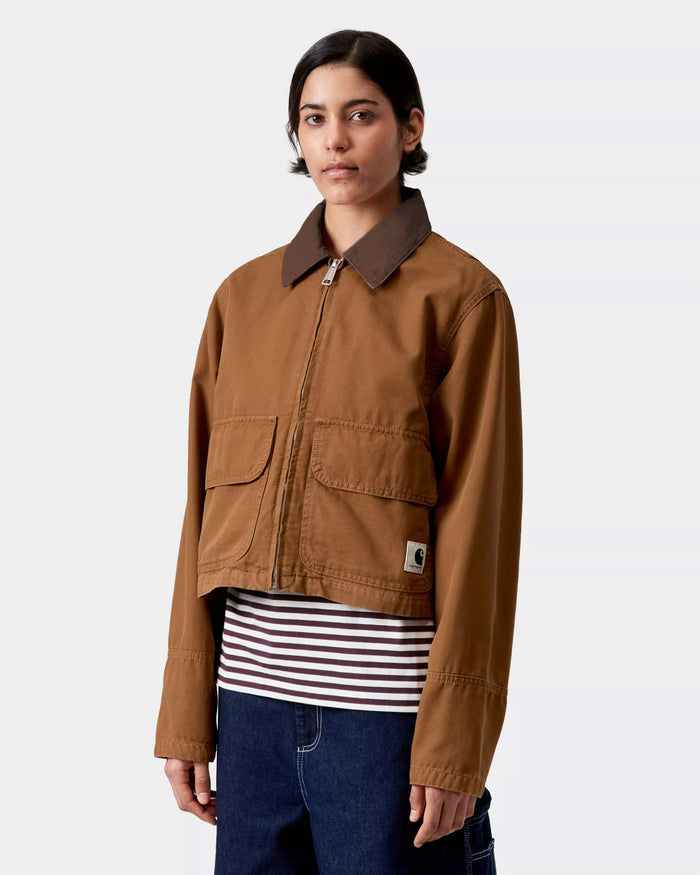 Jackets Coats Carhartt WIP Prescott Crop Women's Work Jacket - I036512-00SGD