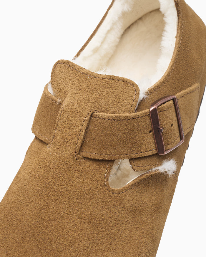Shoes BIRKENSTOCK London Shearling Suede Regular Men's Shoes - 1014962