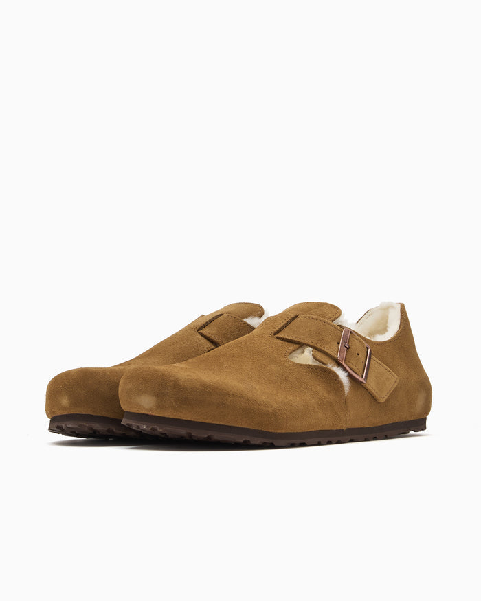 Shoes BIRKENSTOCK London Shearling Suede Regular Men's Shoes - 1014962